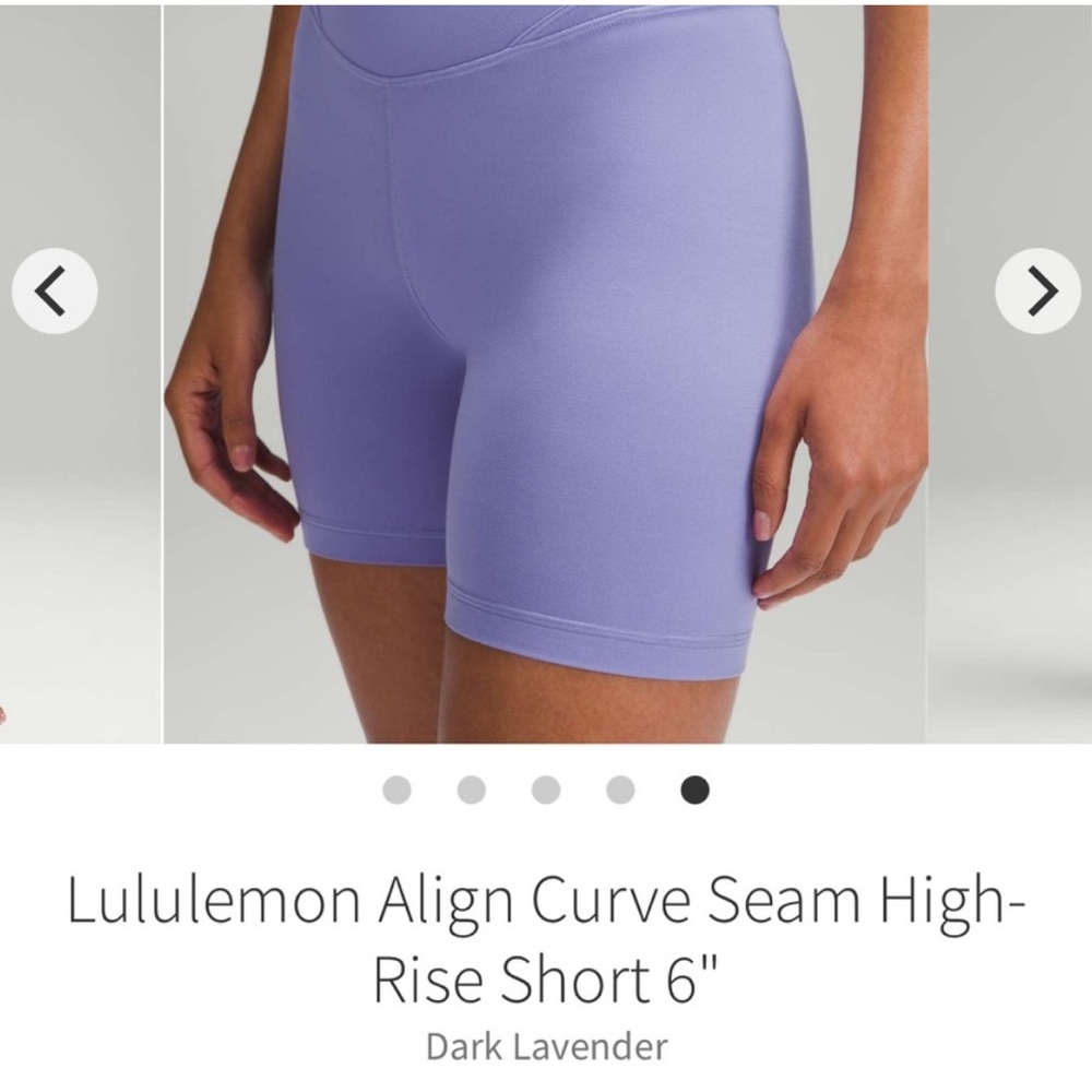 lululemon Align Women's High-Rise 6” Shorts - Dark Lavender